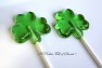 1803 Flat Shamrock Clover Chocolate or Hard Candy Lollipop Mold
